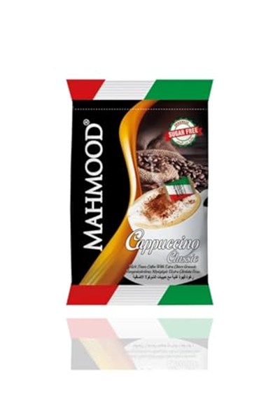 Mahmood Coffee Klasik Choco Granüllü Şekersiz Cappuccino 20 Adet X 13,7 Gr