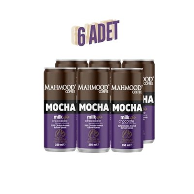 Mahmood Coffee Mocha ve Latte 250 ml Soğuk Kahve Seti - 12 Adet (6 Mocha + 6 Latte)