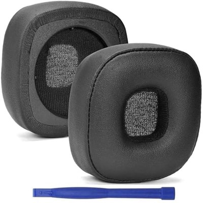 Major V 5 Kulak Pedleri, Yedek Bellek Köpüğü PU Deri Kulaklık Earpads Marshall Major V IV III 5 4 3 Kulaklık için Kulak Yastığı Pedi - Siyah