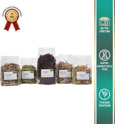 makarna lütfen! Başlangıç Makarna ve Erişte Seti 5 x 100 Gr