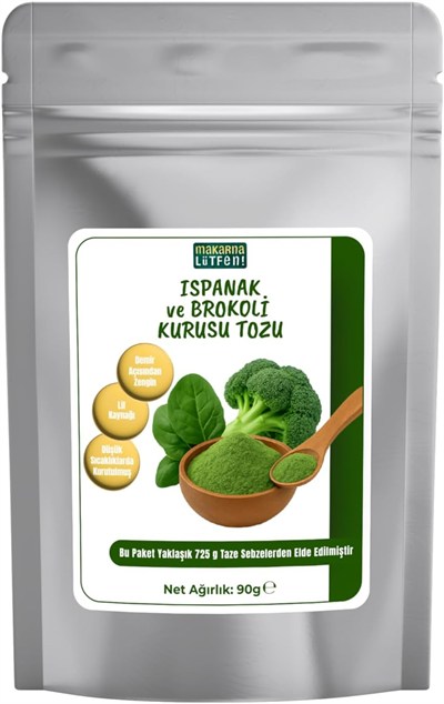 makarna lütfen! Ispanak Ve Brokoli Kurusu Tozu 90 Gr