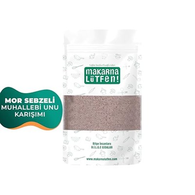 makarna lütfen! Mor Sebzeli Muhallebi Unu Karışımı +8 Ay 200 Gram