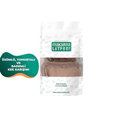 makarna lütfen! Üzümlü Yumurtalı ve Bademli Kek Karışımı 385 Gram