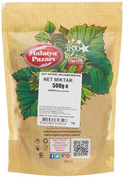 Malatya Pazarı Çay Üzümü (Blueberries) 500 Gr