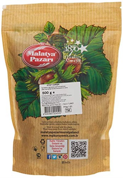 Malatya Pazarı Diyet Karişik Kuruyemiş,500 Gr