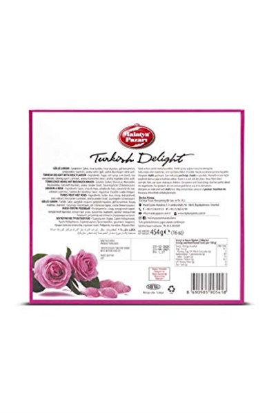 Malatya Pazarı Güllü Lokum 454 Gr