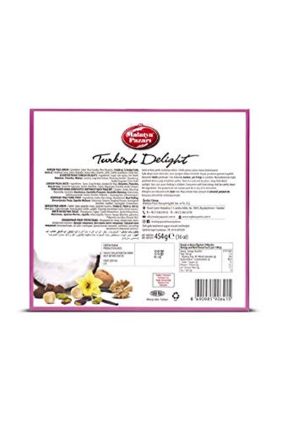 Malatya Pazarı Karışık Paşa Lokum 454 Gr
