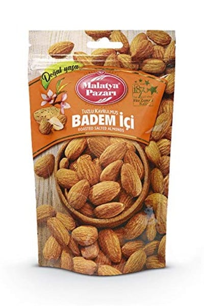 Malatya Pazarı Murat Palancı Kavrulmuş Tuzlu Badem 180 gr A Kalite