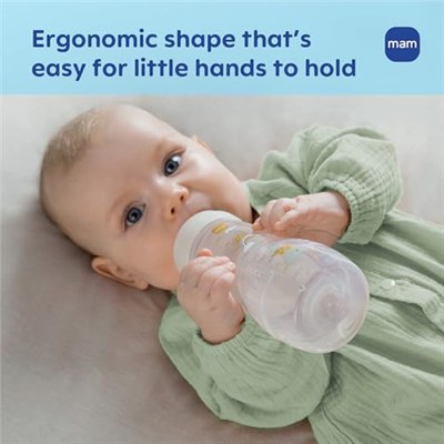 MAM Easy Active Biberon, Göğüs Arasında Geçiş Yapın ve Temizleyin, 4+ Ay, Erkek, 2 adet (1li Paket)