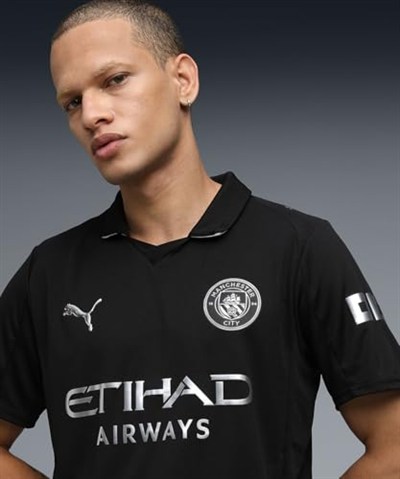 Manchester City 2025/26 Away Erkek Siyah Futbol Forma 78035002