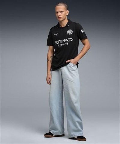 Manchester City 2025/26 Away Erkek Siyah Futbol Forma 78035002