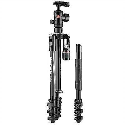 Manfrotto MKBFRLA4B-BHM Befree Gelişmiş 2N1 Seyahat Tripodu Monopod, Kol Kilidi, Tripod Çanta, Plaka ve Top Başlı Canon, Nikon, - Seçenekler: 2si 1 arada - Bükümlü Siyah, 2si 1 Arada - Kol Siyahı...