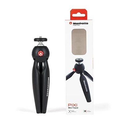 Manfrotto MTPIXIMII-B PIXI Masa Tripodu, 1 kga kadar, Kompakt ve sistem kameralar için, Siyah