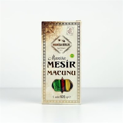MANİSA BİRLİK Mesir Macunu Glikozsuz 5li Çubuk 105 gr x 5 Paket