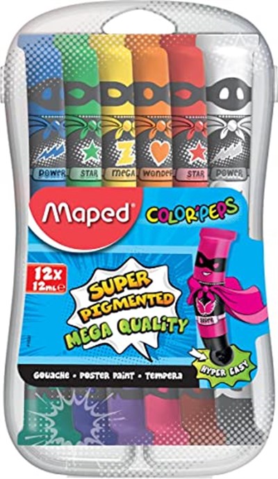 Maped Ofis Ve Kırtasiye 810520 Guaj Boya, 12li