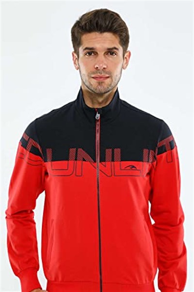 Maraton Sportswear Erkek Dik Yaka Düz Paça Eşofman Takımı