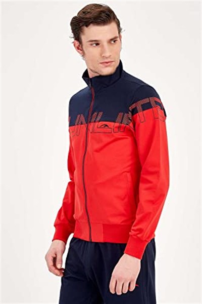Maraton Sportswear Erkek Dik Yaka Düz Paça Eşofman Takımı