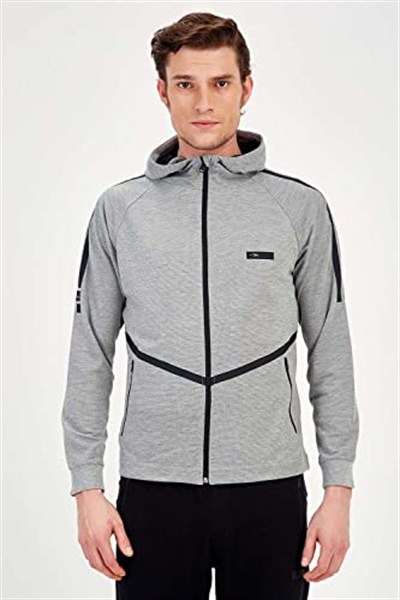 Maraton Sportswear Erkek Kapüşonlu Eşofman Üstü