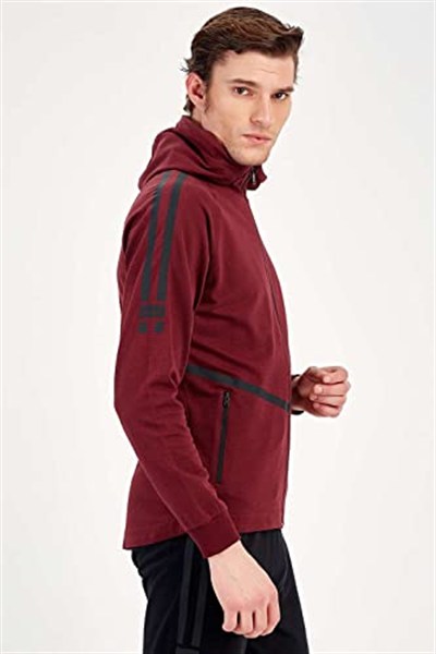 Maraton Sportswear Erkek Kapüşonlu Eşofman Üstü