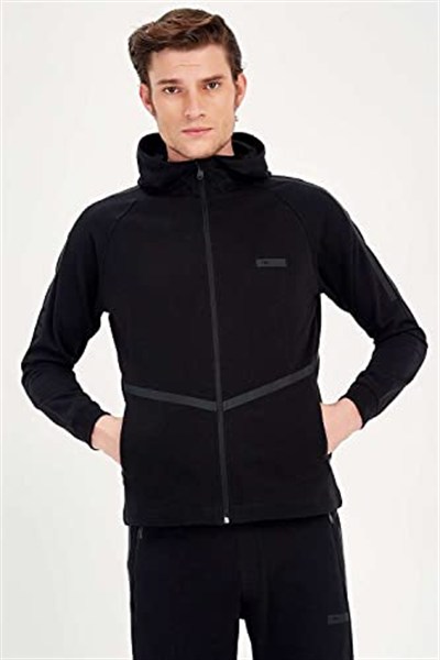 Maraton Sportswear Erkek Kapüşonlu Eşofman Üstü