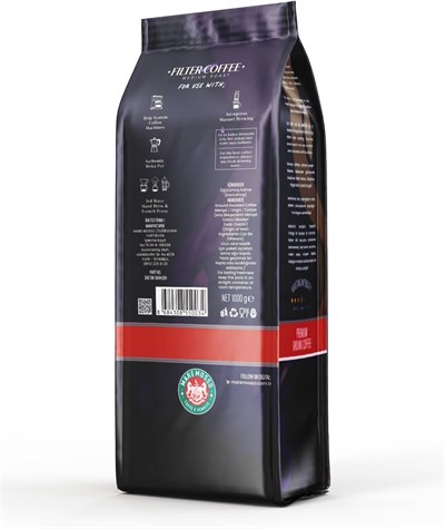 Mare Mosso Caffe Filtro Clasico Blend - Klasik Filtre Kahve 1 Kg. Çekirdek Öğütülmemiş