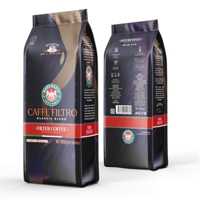 Mare Mosso Caffe Filtro Clasico Blend - Klasik Filtre Kahve (ÇEKİRDEK VEYA ÖĞÜTÜLMÜŞ) 1 Kg. Moka Pot Öğütülmüş