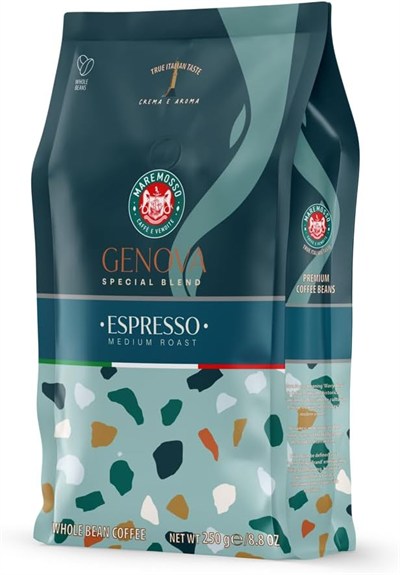 Mare Mosso Espresso Genova Blend Çekirdek Kahve 250 Gr. Espresso Öğütülmüş