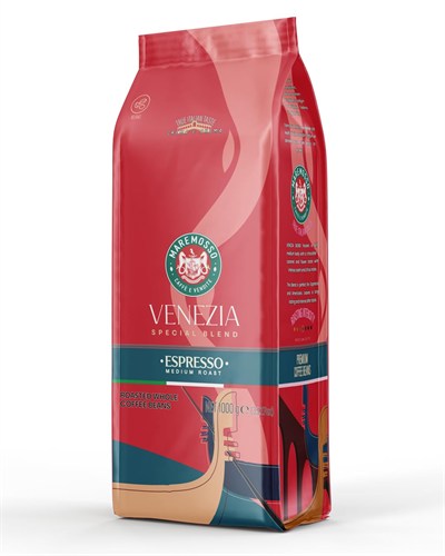 Mare Mosso Espresso Venezia Blend (ÇEKİRDEK VEYA ÖĞÜTÜLMÜŞ) Kahve 1 Kg. (Öğütülmüş Ev Tipi Espresso)