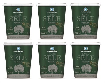 Marmarabirlik Kuru Sele Siyah Zeytin Pet (6 x 800 gr)