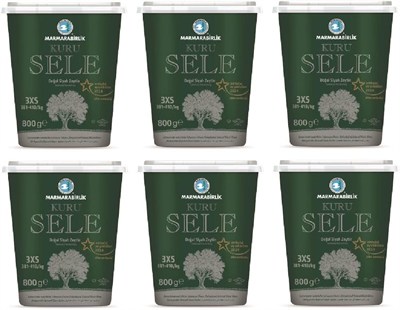 Marmarabirlik Kuru Sele Siyah Zeytin Pet (6 x 800 gr)
