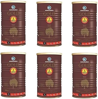 Marmarabirlik Salamura Siyah Zeytin Teneke Gold (M) 800 Gr - 6lı