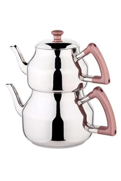 Marmaris Mega Boy 4,9 Lt Paslanmaz Çelik Çaydanlık Rosegold K316