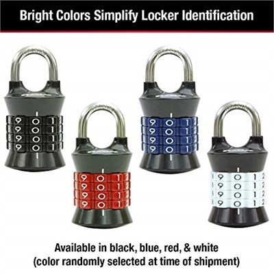 Master Lock 1535D Locker Lock Set Kendi Kombinasyonunuzu Asma Kilit, 1 Paket, Renkler Değişebilir