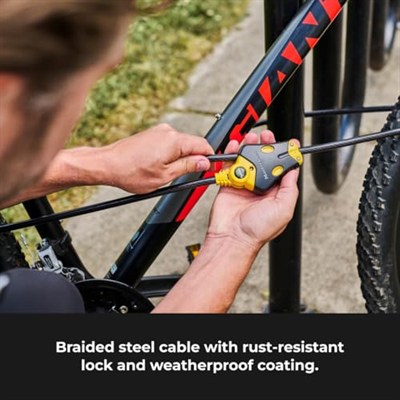 Master Lock 8413DPF Python kablolu kilit, anahtarlı, 1 adet