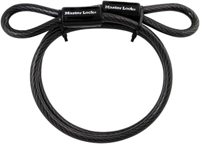 Master Lock 85dpf ağır görev döngüsü ucu kablosu, 4 ayak örgülü çelik, 3/8 inç çap, 85DPF