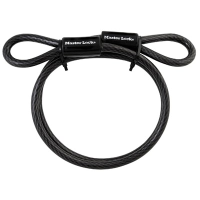 Master Lock 85dpf ağır görev döngüsü ucu kablosu, 4 ayak örgülü çelik, 3/8 inç çap, 85DPF