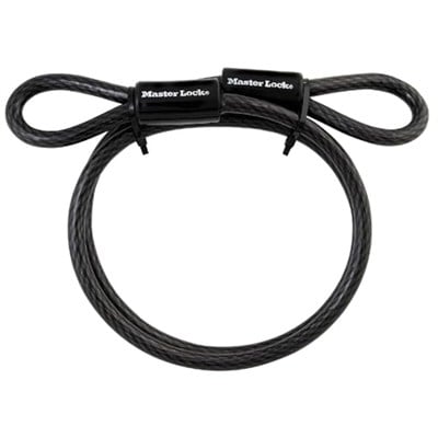 Master Lock 85dpf ağır görev döngüsü ucu kablosu, 4 ayak örgülü çelik, 3/8 inç çap, 85DPF