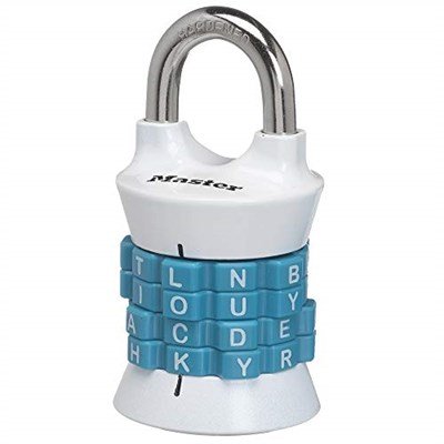 Master Lock Dikey Zuruecksetzbar kelime kombinasyon asma kilit, 1535DWD