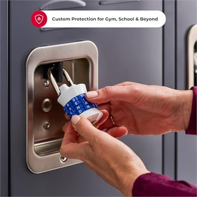 Master Lock Dikey Zuruecksetzbar kelime kombinasyon asma kilit, 1535DWD