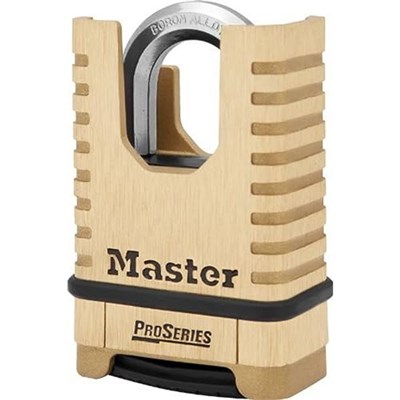 Master Lock, pirinç, asma kilit, ProSeries 2-1/4 inç genişliğinde kendi şifreli kilidinizi ayarlayın, 1177D, 15,3 cm x 7,5 cm x 3,5 cm