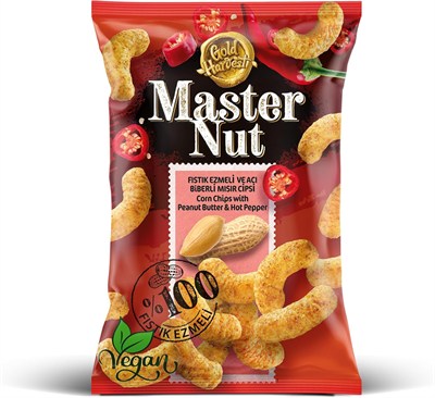 Master Nut Fıstık Ezmeli Acı Biberli Mısır Cipsi 165 gr