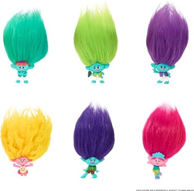 Mattel Trolls Band Together Pom Pom Anahtarlık S1 Sürpriz Paket HPB53