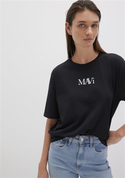 Mavi Logo Baskılı Beyaz Tişört Regular Fit/Normal Kesim 1611594-620