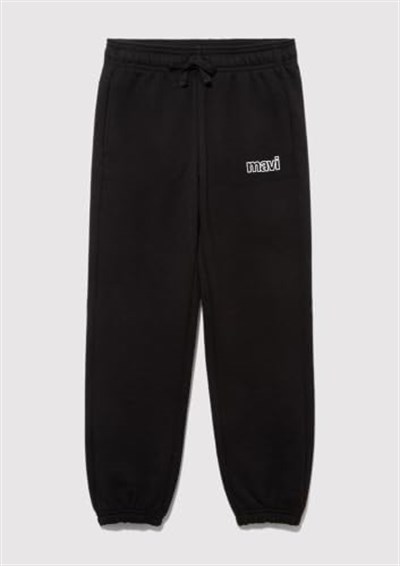 Mavi Logo Baskılı Siyah EşofmanAltı 6010004-900