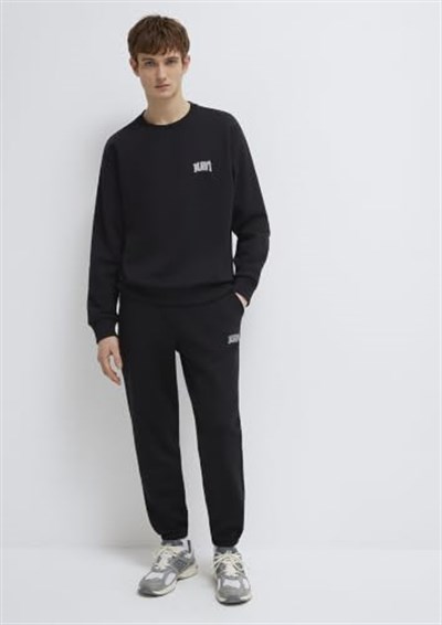 Mavi Logo Baskılı Siyah Sweatshirt 0611716-900