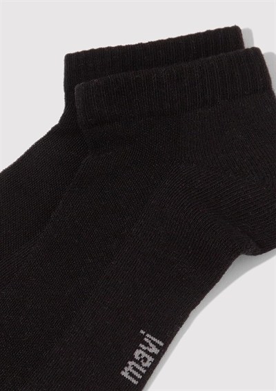 Mavi Siyah Havlu Patik Çorap 091992-900 Siyah-900 One Size