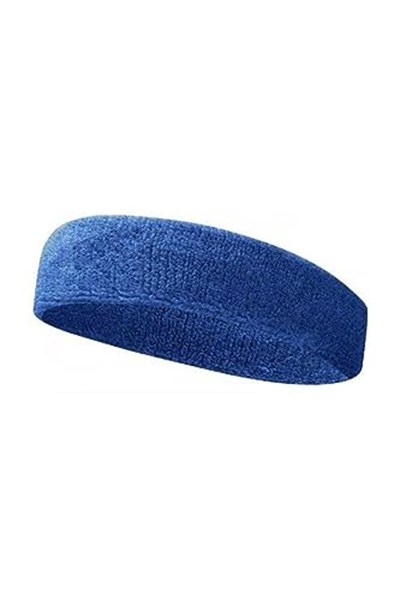 Mavi Sporcu Saç Bandı Ter Bandı Bandana Headband Mavi