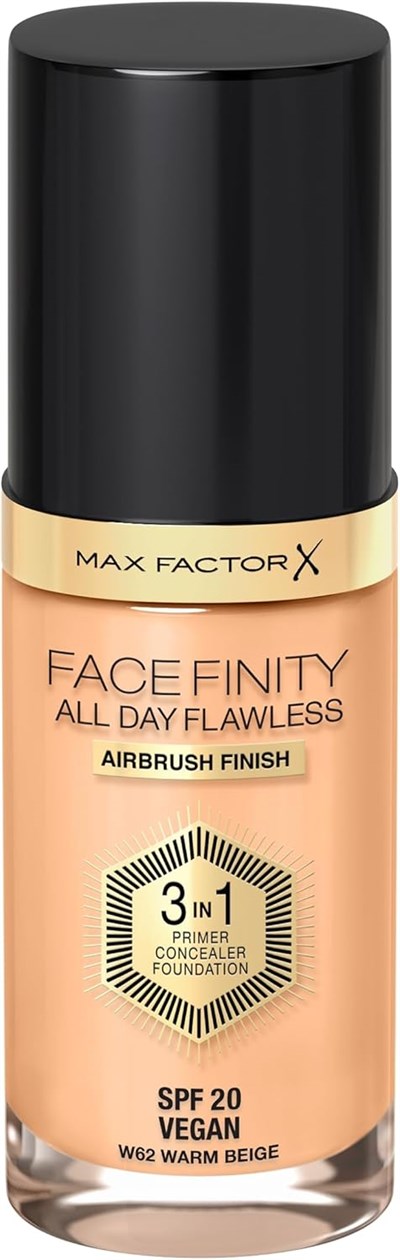 Max Factor Facefinity All Day Flawless 3 In 1 Foundation, Shade 32 Light Beige