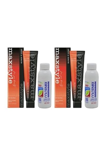 Maxstyle SPS600 Argan ve Keratin 2025/000 Naturel Açıcı 60 Ml 2 Adet Saç Boyası + 2 Adet 90 Ml Oksidan