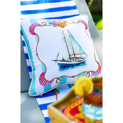 Maxxdeco 43x43 Cm Halat Biyeli Kırlent Kılıfı